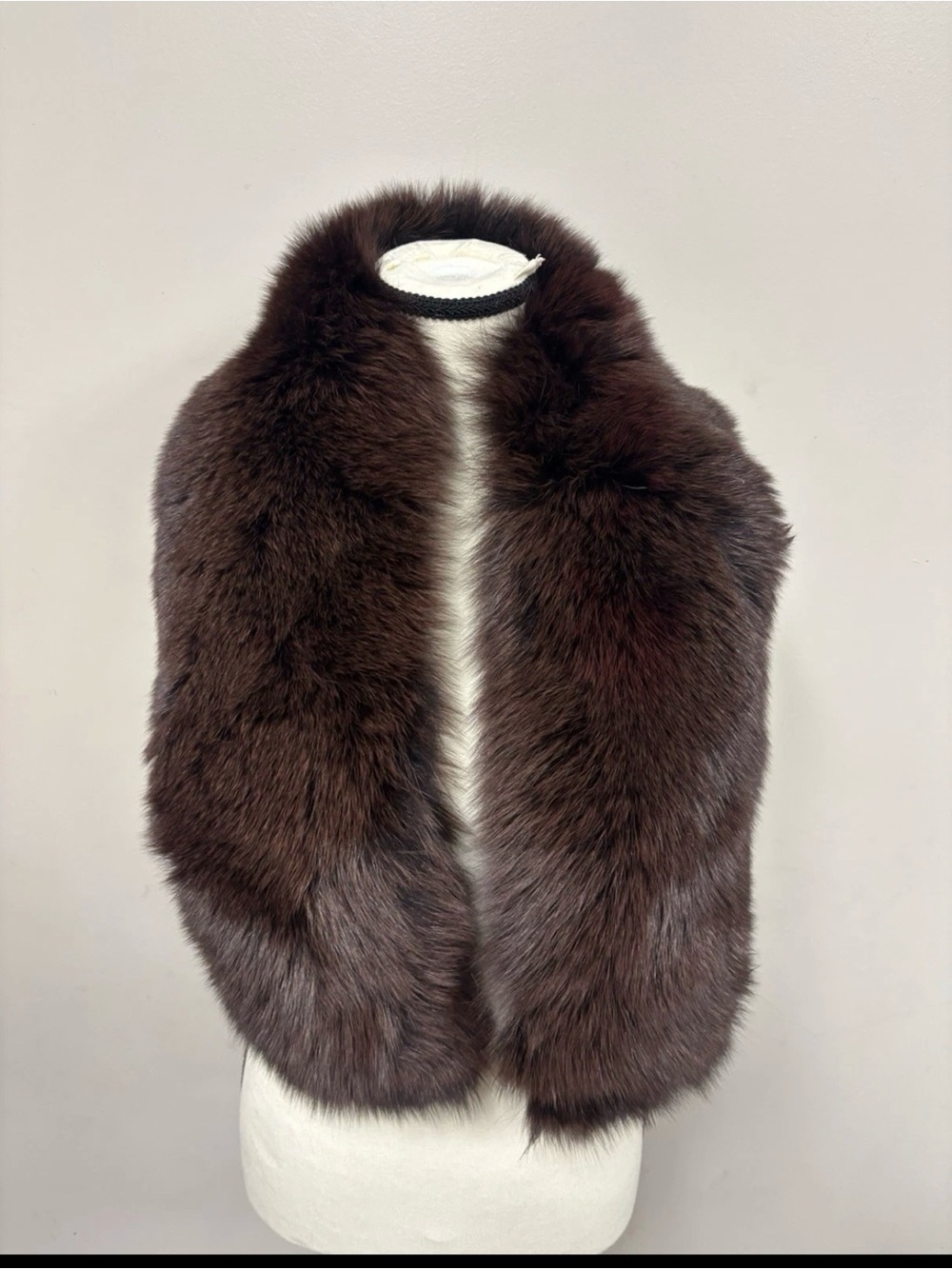 Saga Furs Brown Scarf Fur NWOT